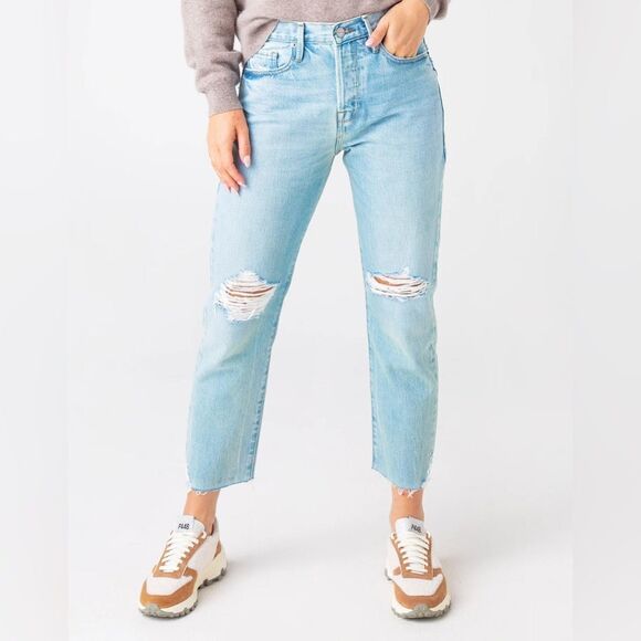 Frame Jeans in limelight. - Picture 1 of 6